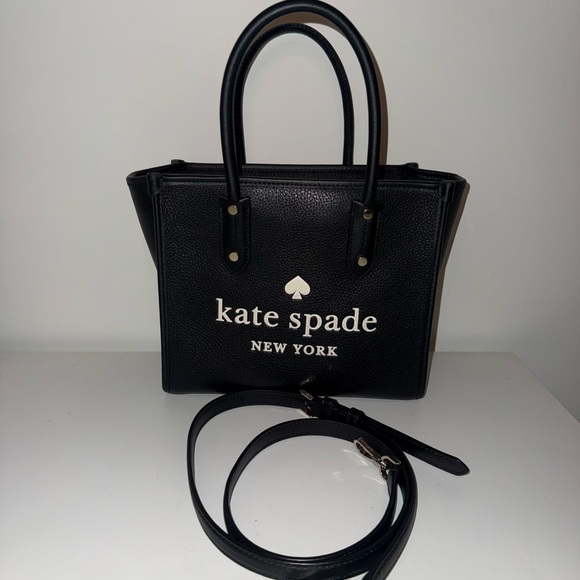 kate spade Handbags - Kate Spade Black Satchel with Logo